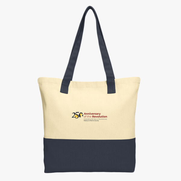 Port Authority Color Block Cotton Tote Thumbnail